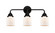 Bathroom Fixtures Three Lights by Innovations ( 405 | 288-3W-BK-G51-LED Nouveau 2 ) 