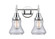Bathroom Fixtures Two Lights by Innovations ( 405 | 447-2W-PC-G192-LED Caden ) 