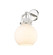 Sconces Single Glass by Innovations ( 405 | 410-1W-PN-G410-8WH Downtown Urban ) 