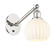 Sconces Single Glass by Innovations ( 405 | 317-1W-PN-G1217-6WV Ballston ) 