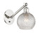 Sconces Single Glass by Innovations ( 405 | 317-1W-PN-G122C-6CL Ballston ) 