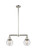 Linear/Island 2 Light Bar by Innovations ( 405 | 209-PN-G204-6-LED Franklin Restoration ) 