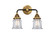 Bathroom Fixtures Two Lights by Innovations ( 405 | 288-2W-BAB-G182S-LED Nouveau 2 ) 