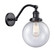 Sconces Single Glass by Innovations ( 405 | 515-1W-BK-G204-8-LED Franklin Restoration ) 