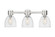 Bathroom Fixtures Three Lights by Innovations ( 405 | 464-3W-SN-G464D-7CL Downtown Urban ) 