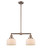 Mid. Chandeliers Glass Down by Innovations ( 405 | 209-AC-G71 Franklin Restoration ) 