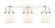 Bathroom Fixtures Three Lights by Innovations ( 405 | 423-3W-PN-G410-6WH Downtown Urban ) 