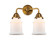 Bathroom Fixtures Two Lights by Innovations ( 405 | 288-2W-BB-G181-LED Nouveau 2 ) 