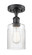 Semi-Flush Mts. Drum Shade by Innovations ( 405 | 516-1C-BK-G342 Ballston ) 