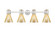 Bathroom Fixtures Four Lights by Innovations ( 405 | 464-4W-SN-G464C-7ME Downtown Urban ) 