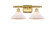 Bathroom Fixtures Two Lights by Innovations ( 405 | 516-2W-SG-G131-LED Ballston ) 