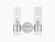 Bathroom Fixtures Two Lights by Innovations ( 405 | 467-2W-SN-G467-CL Downtown Urban ) 