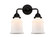 Bathroom Fixtures Two Lights by Innovations ( 405 | 288-2W-BK-G181 Nouveau 2 ) 