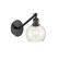 Sconces Single Glass by Innovations ( 405 | 317-1W-BK-G124-6-LED Ballston ) 