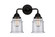Bathroom Fixtures Two Lights by Innovations ( 405 | 288-2W-BK-G184-LED Nouveau 2 ) 