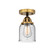 Semi-Flush Mts. Glass Down by Innovations ( 405 | 288-1C-BAB-G54-LED Nouveau 2 ) 
