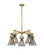 Mid. Chandeliers Glass Down by Innovations ( 405 | 411-5CR-BB-G411-7SM Downtown Urban ) 