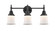 Bathroom Fixtures Three Lights by Innovations ( 405 | 447-3W-BK-G181S-LED Caden ) 