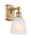 Sconces Single Glass by Innovations ( 405 | 516-1W-BB-G441 Ballston ) 
