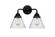 Bathroom Fixtures Two Lights by Innovations ( 405 | 288-2W-BK-G44-LED Nouveau 2 ) 