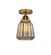 Semi-Flush Mts. Glass Down by Innovations ( 405 | 288-1C-BB-G146 Nouveau 2 ) 