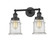 Bathroom Fixtures Two Lights by Innovations ( 405 | 208-BK-G184-LED Franklin Restoration ) 