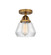 Semi-Flush Mts. Glass Down by Innovations ( 405 | 288-1C-BB-G172 Nouveau 2 ) 