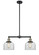 Mid. Chandeliers Glass Down by Innovations ( 405 | 209-BAB-G72-LED Franklin Restoration ) 