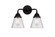 Bathroom Fixtures Two Lights by Innovations ( 405 | 288-2W-BK-G64 Nouveau 2 ) 
