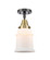 Semi-Flush Mts. Glass Down by Innovations ( 405 | 447-1C-BAB-G181-LED Caden ) 