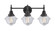 Bathroom Fixtures Three Lights by Innovations ( 405 | 447-3W-BK-G532-LED Caden ) 