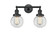 Bathroom Fixtures Two Lights by Innovations ( 405 | 208-BK-G202-6-LED Franklin Restoration ) 