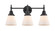 Bathroom Fixtures Three Lights by Innovations ( 405 | 447-3W-BK-G61-LED Caden ) 