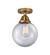 Semi-Flush Mts. Glass Down by Innovations ( 405 | 288-1C-BB-G202-8-LED Nouveau 2 ) 