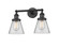 Bathroom Fixtures Two Lights by Innovations ( 405 | 208-BK-G62-LED Franklin Restoration ) 