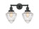 Bathroom Fixtures Two Lights by Innovations ( 405 | 208-BK-G664-7-LED Franklin Restoration ) 