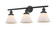 Bathroom Fixtures Three Lights by Innovations ( 405 | 205-BK-G41 Franklin Restoration ) 