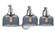Bathroom Fixtures Three Lights by Innovations ( 405 | 515-3W-PC-G73-LED Franklin Restoration ) 
