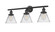 Bathroom Fixtures Three Lights by Innovations ( 405 | 205-BK-G42 Franklin Restoration ) 