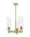 Mini Chandeliers Glass Shade by Innovations ( 405 | 434-3CR-BB-G434-12CL Downtown Urban ) 