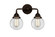 Bathroom Fixtures Two Lights by Innovations ( 405 | 288-2W-OB-G202-6 Nouveau 2 ) 