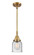 Mini Pendants Glass Down by Innovations ( 405 | 447-1S-BB-G54-LED Caden ) 