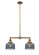 Mid. Chandeliers Glass Down by Innovations ( 405 | 209-BB-G73-LED Franklin Restoration ) 