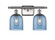 Bathroom Fixtures Two Lights by Innovations ( 405 | 516-2W-SN-G558-6BL Ballston ) 