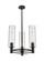Mini Chandeliers Glass Shade by Innovations ( 405 | 434-3CR-BK-G434-12DE Downtown Urban ) 
