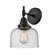 Sconces Single Glass by Innovations ( 405 | 447-1W-BK-G74-LED Caden ) 