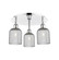 Semi-Flush Mts. Multi-port/Cluster by Innovations ( 405 | 516-3C-PC-G559-5SM Downtown Urban ) 