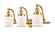 Bathroom Fixtures Three Lights by Innovations ( 405 | 515-3W-SG-G51 Franklin Restoration ) 