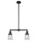 Mid. Chandeliers Glass Down by Innovations ( 405 | 209-BK-G184S-LED Franklin Restoration ) 