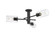 Semi-Flush Mts. Geometric/Linear by Innovations ( 405 | 434-3F-BK-G434-7CL Downtown Urban ) 